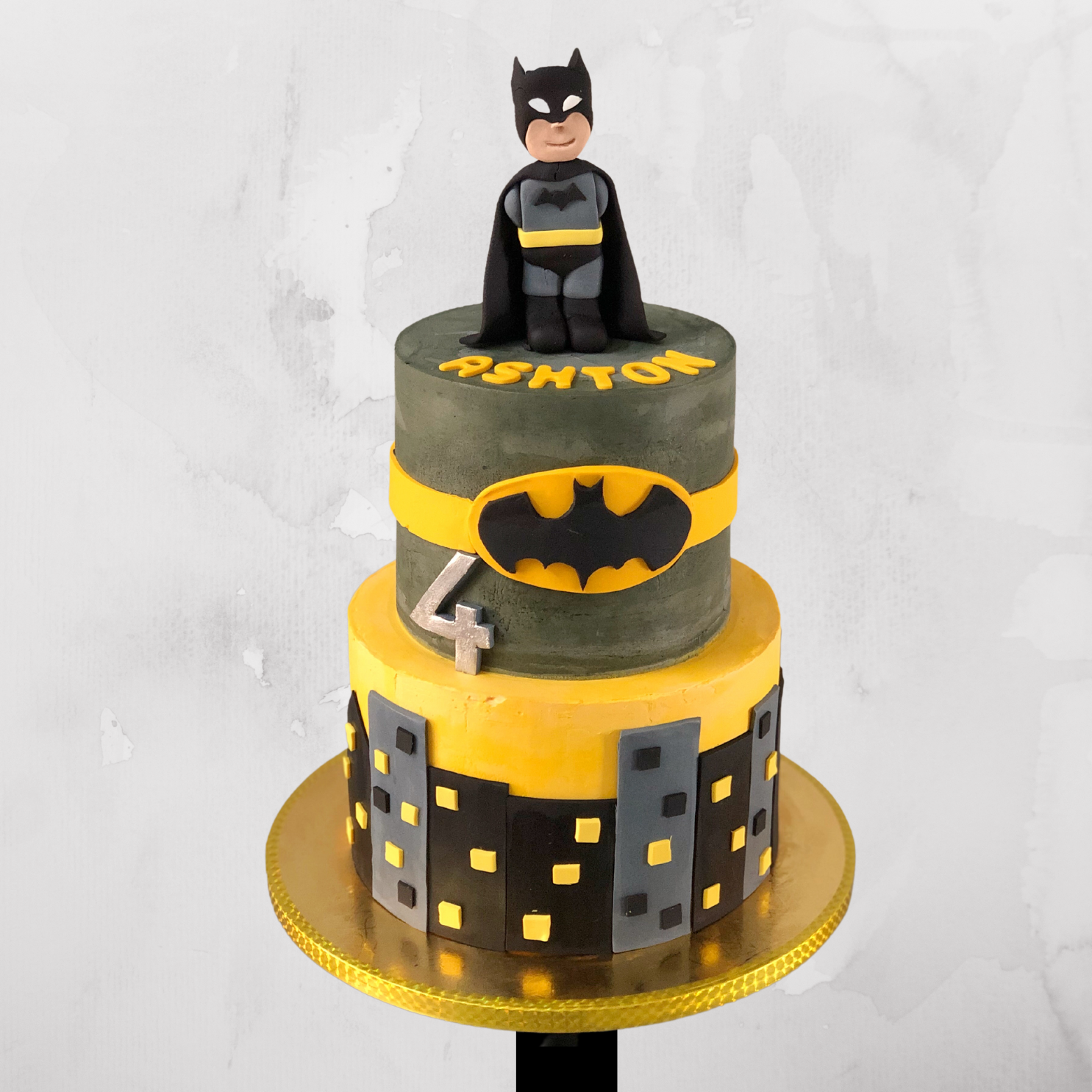 Batman Cityscape Birthday Cake